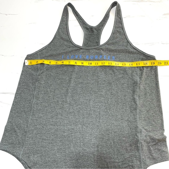Under Armour Gray O Love Burpees Athletic Tank Top Size Medium/Large - Picture 6 of 7